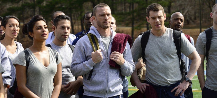 QUANTICO - A diverse group of recruits has arrived at the FBI Quantico Base for training. They are the best, the brightest and the most vetted, so it seems impossible that one of them is suspected of masterminding the biggest attack on New York City since 9/11. "Quantico" stars Priyanka Chopra as Alex, Dougray Scott as Liam, Jake McLaughlin as Ryan, Aunjanue Ellis as Miranda, Yasmine Al Massri as Nimah, Johanna Braddy as Shelby, Tate Ellington as Simon and Graham Rogers as Caleb. "Quantico" was written by Josh Safran. Executive producers are Josh Safran, Mark Gordon and Nick Pepper. "Quantico" is produced by ABC Studios. (ABC/Guy D'Alema)
PRIYANKA CHOPRA, JAKE MCLAUGHLIN, BRIAN J. SMITH