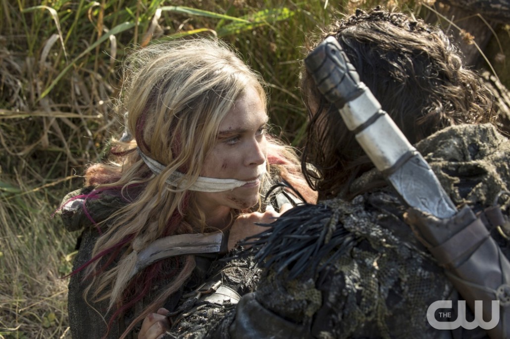 The 100 -- "Wanheda: Part Two" -- Image HU302C_0006 -- Pictured (L-R): Eliza Taylor as Clarke and Zachary McGowan as Roan -- Credit: Cate Cameron/The CW -- ÃÂ© 2015 The CW Network, LLC. All Rights Reserved