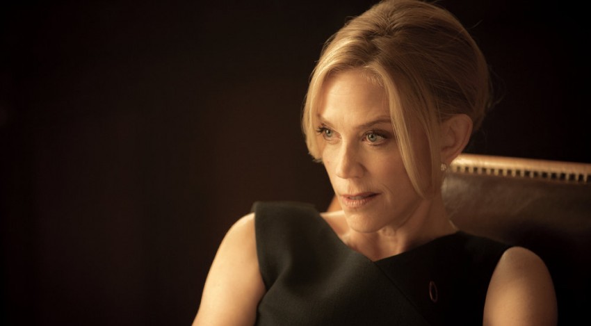 COLONY -- "In From the Cold" Episode 108 -- Pictured: Ally Walker as Helena -- (Photo by: Isabella Vosmikova/USA Network)
