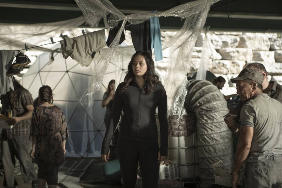 THE EXPANSE -- "Cascade" Episode 210 -- Pictured: Frankie Adams as Bobbie Draper -- (Photo by: Rafy/Syfy)