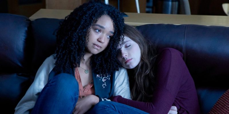CHANNEL ZERO: NO END HOUSE -- "Home" Episode 111 -- Pictured:  (l-r) Aisha Dee as Jules, Amy Forsyth as Margot -- (Photo by: Allen Fraser/Syfy)