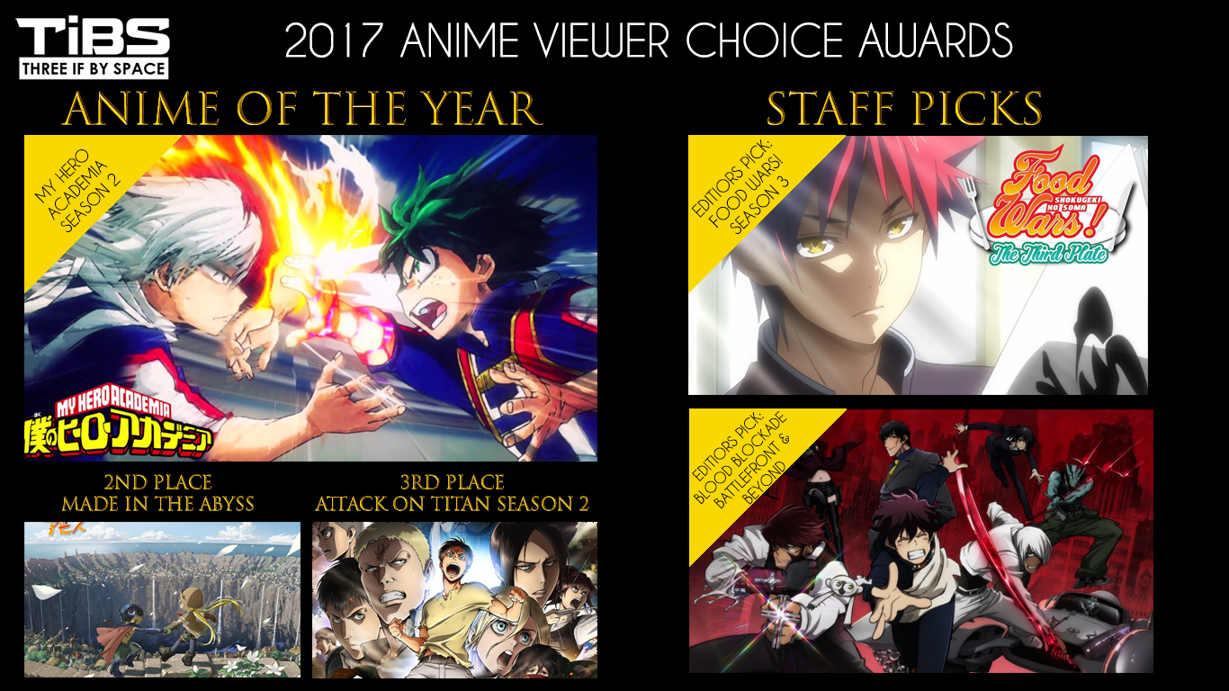 Anime Of The Year - Best Anime Of 2017 - Three If By Space