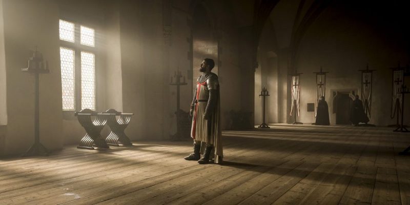 Templar Knight Landry (Tom Cullen) from HISTORY's New Drama Series Knightfall.
