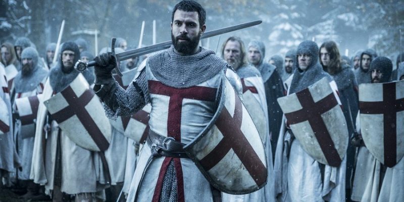 Templar Knight Landry (Tom Cullen) from HISTORY's New Drama Series Knightfall. ‘Do You See The Blue?’ finale was Feb. 7.