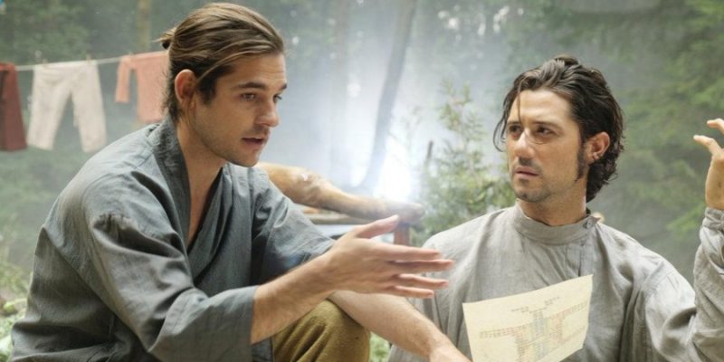 THE MAGICIANS -- "A Life in the Day" Episode 305 -- Pictured: (l-r) Jason Ralph as Quentin Coldwater, Hale Appleman as Eliot Waugh -- (Photo by: Eric Milner/Syfy)