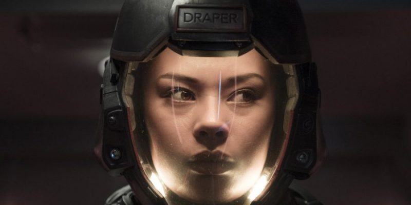 THE EXPANSE -- "Fight or Flight" Episode 301 -- Pictured: Frankie Adams as Bobbie Draper -- (Photo by: Rafy/Syfy)