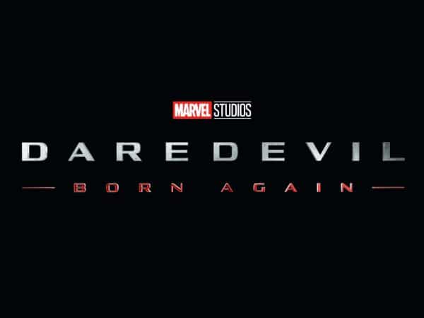 Daredevil Born Again title screen during D23